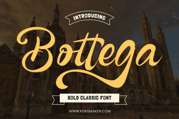 Bottega: The Script Bold Classic for Authentic Branding