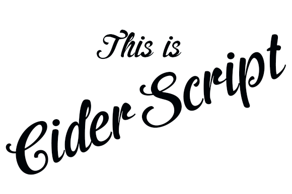 Cider: A Unique Script Font for Authentic Design
