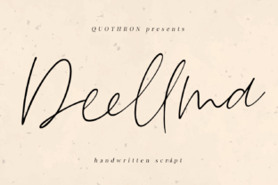 Deellma: The Elegant Script Font for Romantic Design Projects