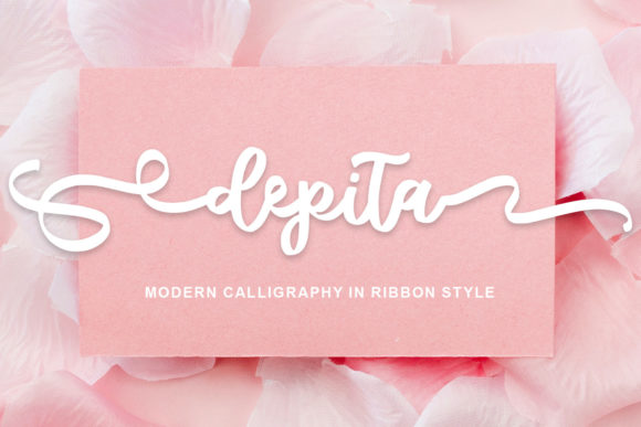 Depita: A Unique Ribbon Script for Creative Branding