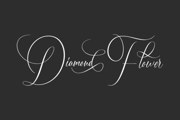 Elevate Your Designs with the Diamond Flower Font