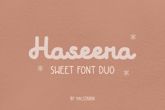 Haseera: A Sweet Font Duo for Modern Design