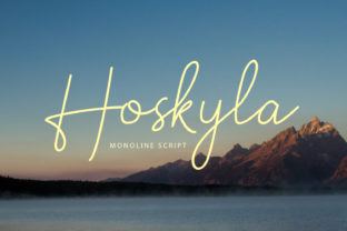 Hoskyla: The Mono-Line Script Font for Modern Design