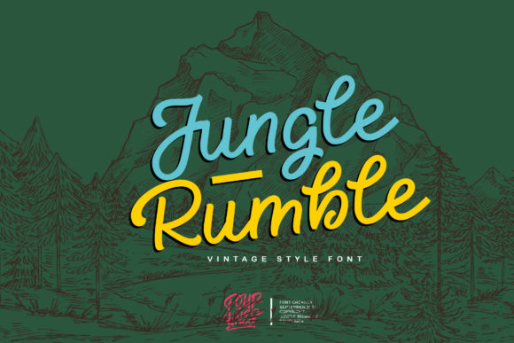 Jungle Rumble: A Vintage Script for Modern Branding