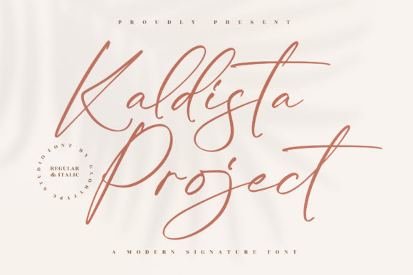 Kaldista Project: A Modern Signature Font for Visual Design