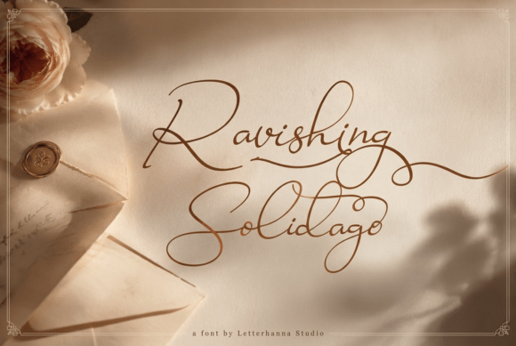 Ravishing Solidago: Elevate Your Design with Authentic Handwritten Style