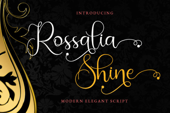 Rossalia Shine: A Script Font for Elegant Branding