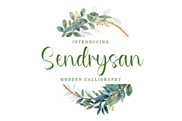 Sendrysan: Elevate Your Projects with Modern Script Elegance