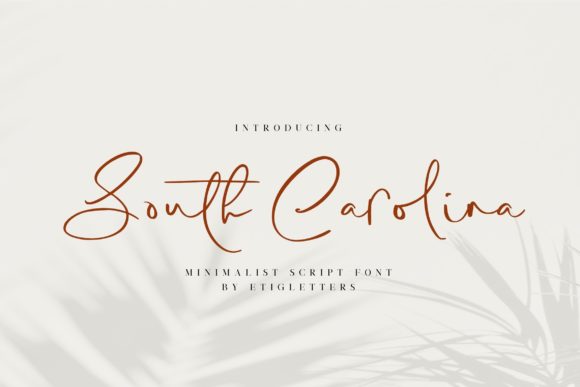 South Carolina Font: A Minimalist Cursive for Modern Design